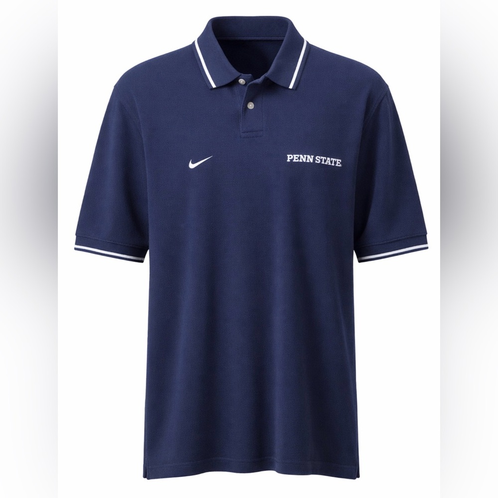 Vintage Team Nike NCAA Penn State University Polo Shirt Nittany Lions PSU